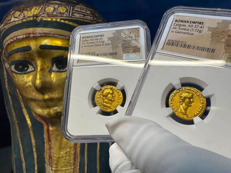 Roman Empire "Galba" 68-69AD NGC F 4x4 6