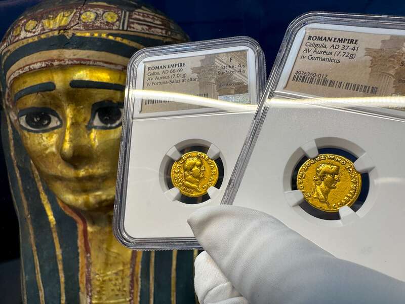 Roman Empire "Galba" 68-69AD NGC F 4x4 40