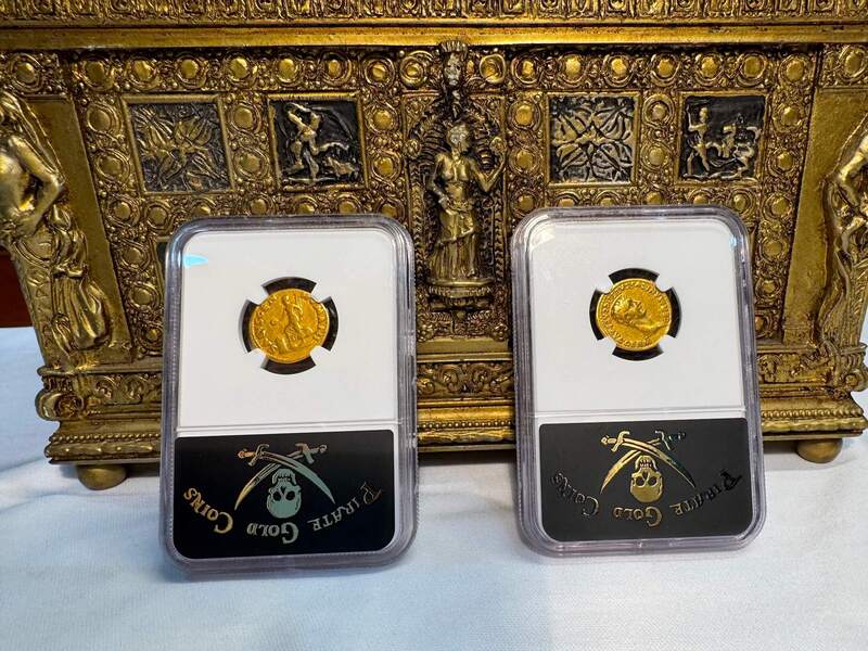 Roman Empire "Galba" 68-69AD NGC F 4x4 15