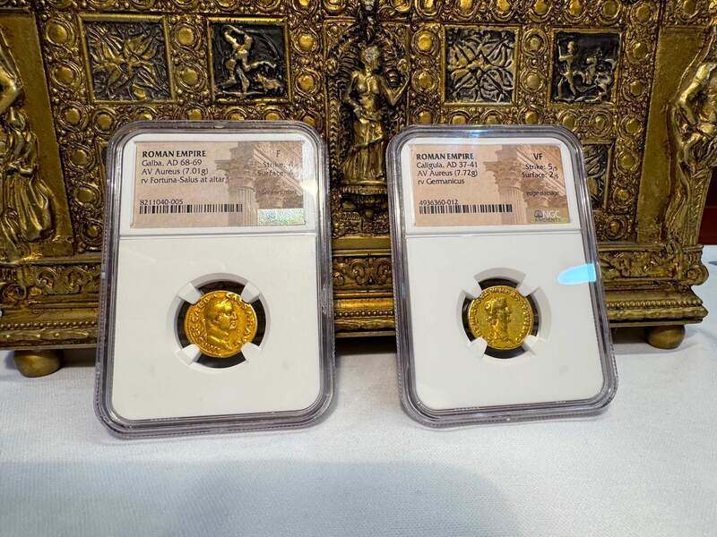 Roman Empire "Galba" 68-69AD NGC F 4x4 23