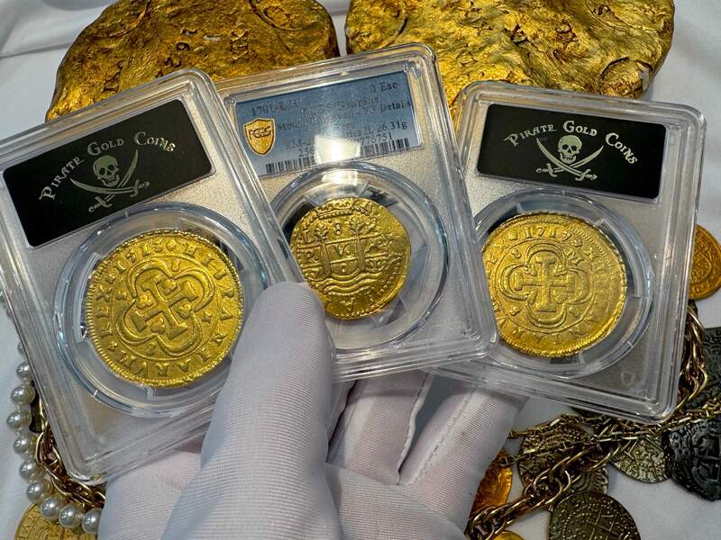 Spain 8 Escudos 1713 "1 of 8 Known" NGC AU 54