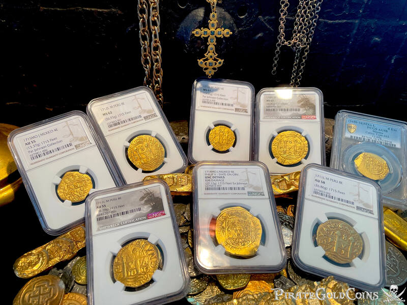 Peru 8 Escudos 1709 "Finest Known- 1715 Fleet Shipwreck" NGC 63 10