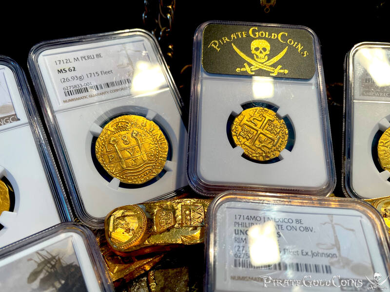 Peru 4 Escudos 1712 "Only 6 Known! 1715 Fleet Shipwreck" NGC 61 29