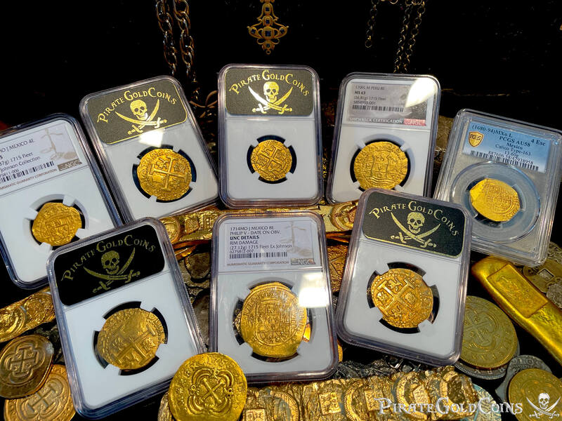 Peru 8 Escudos 1712 "1715 Plate Fleet Shipwreck" NGC 62 14