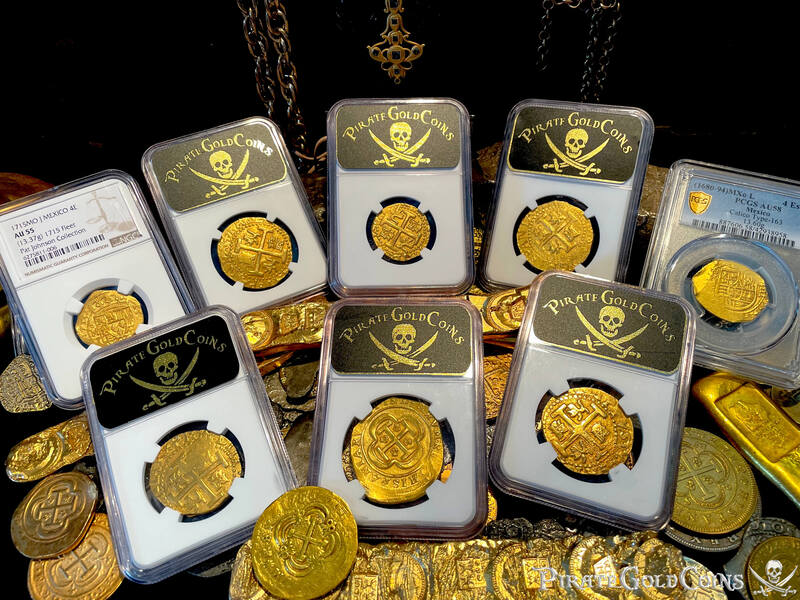 Mexico 8 Escudos 1714 "1715 Fleet Shipwreck" NGC UNC Dets 33