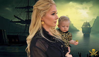 Pirate Gold Coins Shipwreck Treasure Jewelry Earrings 2