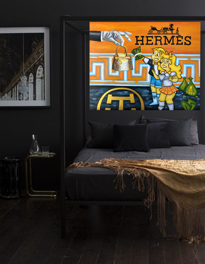 Treasure Paintings by JR Bissell  "The Michael Coste Hermes Painting" 5