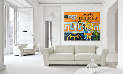 Treasure Paintings by JR Bissell  "The Michael Coste Hermes Painting" 3