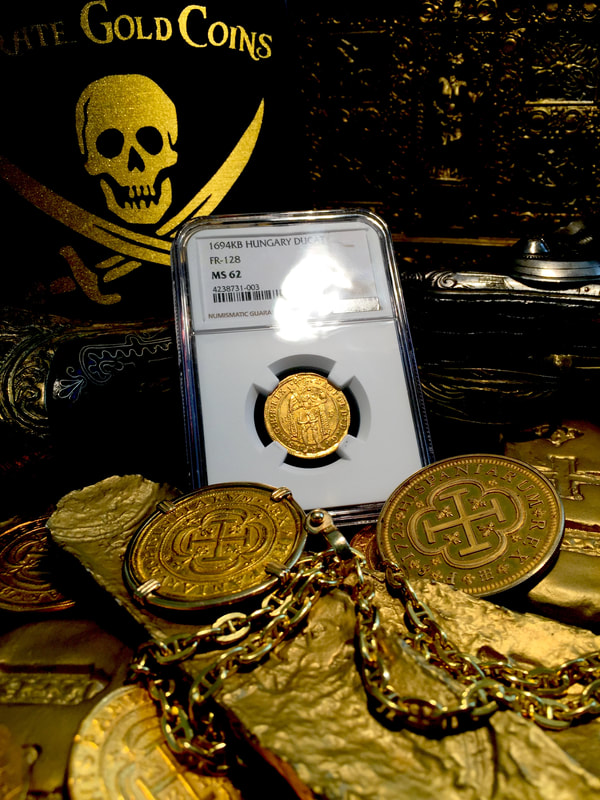 Hungary  1694  "Dated"  Leopold  Ducat  NGC 62  "Madonna" Coin 2
