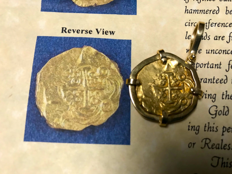 Colombia 2 Escudos "1715 Fleet Shipwreck" Treasure Jewelry 2