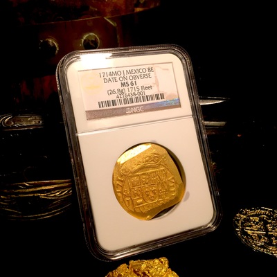 Mexico 8 Escudos "1715 Fleet" 1714 NGC 61 10