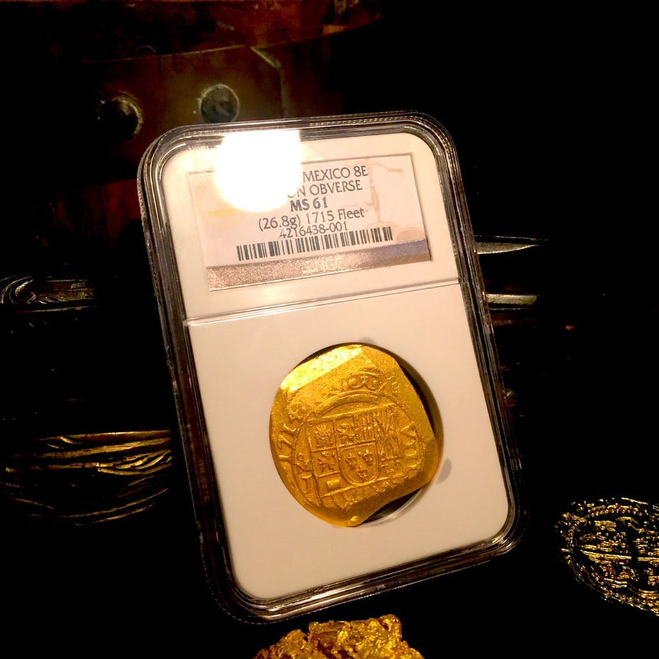 Mexico 8 Escudos "1715 Fleet" 1714 NGC 61