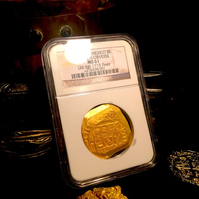 Mexico 8 Escudos "1715 Fleet" 1714 NGC 61 11