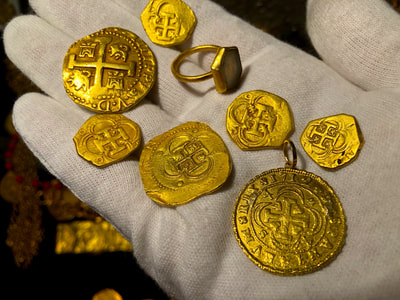 1715 Fleet Shipwreck Ring found in Gold Box Pirate Gold Coins Artifacts 13