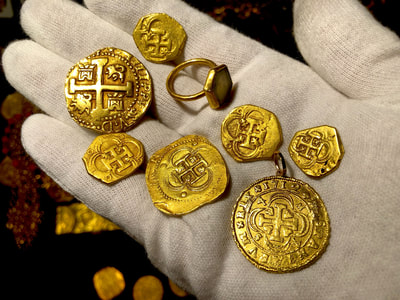 1715 Fleet Shipwreck Ring found in Gold Box Pirate Gold Coins Artifacts 18