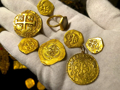 1715 Fleet Shipwreck Ring found in Gold Box Pirate Gold Coins Artifacts 19