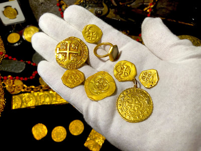 1715 Fleet Shipwreck Ring found in Gold Box Pirate Gold Coins Artifacts 2