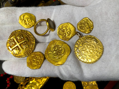 1715 Fleet Shipwreck Ring found in Gold Box Pirate Gold Coins Artifacts 12