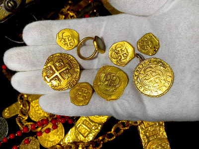 1715 Fleet Shipwreck Ring found in Gold Box Pirate Gold Coins Artifacts 20