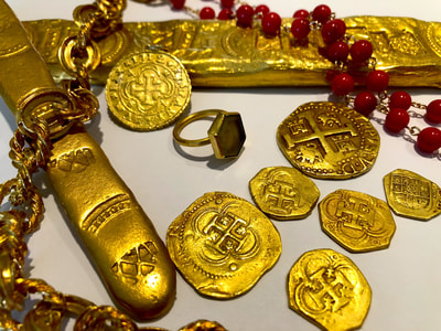 1715 Fleet Shipwreck Ring found in Gold Box Pirate Gold Coins Artifacts 15