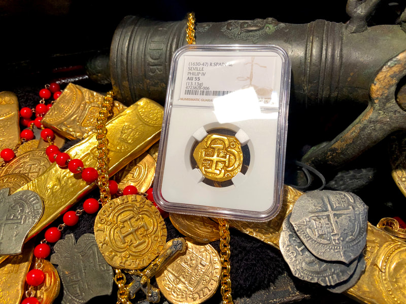 Spain 4 Escudos 1630-47 "Brute Style" NGC 55 10