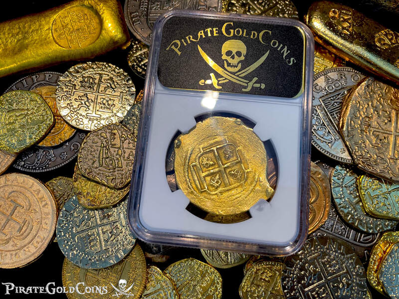 Mexico 8 Escudos 1705-10 "1715 Fleet Shipwreck" NGC 53 9