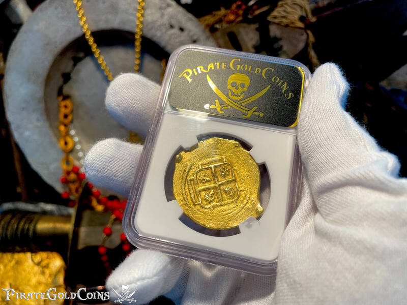 Mexico 8 Escudos 1705-10 "1715 Fleet Shipwreck" NGC 53 10