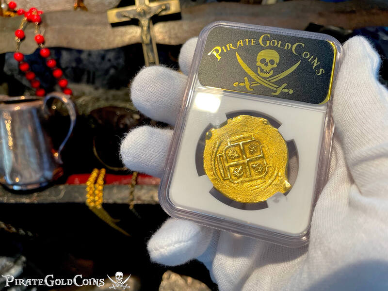 Mexico 8 Escudos 1705-10 "1715 Fleet Shipwreck" NGC 53 12