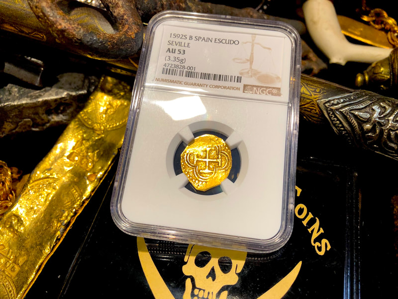 Spain 1 Escudo 1592 "Dated" NGC 53 6