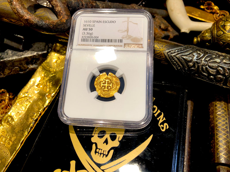 Spain 1 Escudo 1610 "Dated" NGC 50 3