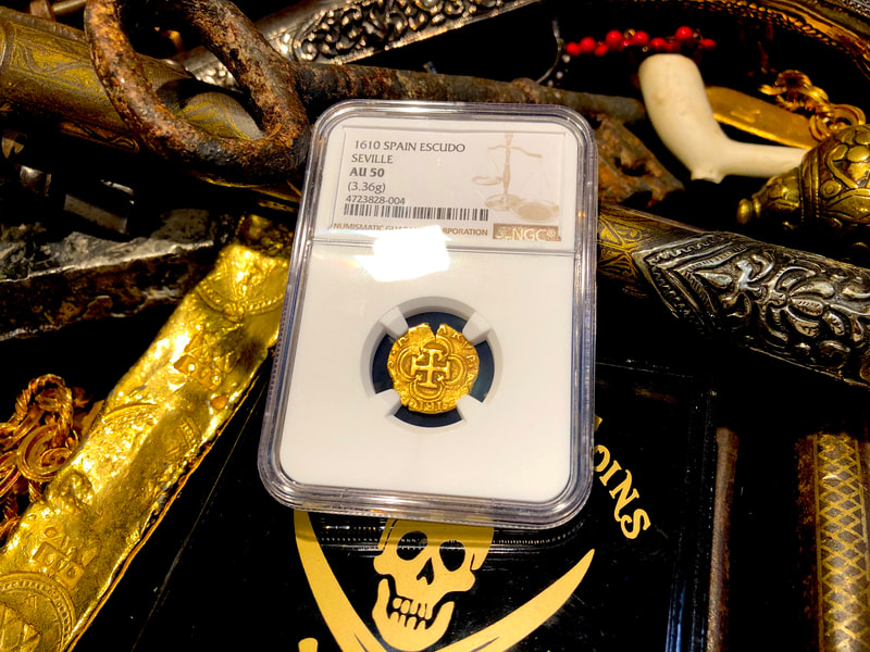 Spain 1 Escudo 1610 "Dated" NGC 50 6