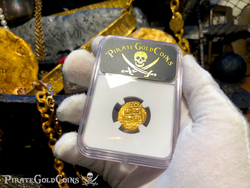 Colombia 2 Escudos Part Dated "1715 Fleet Shipwreck" NGC 62 7