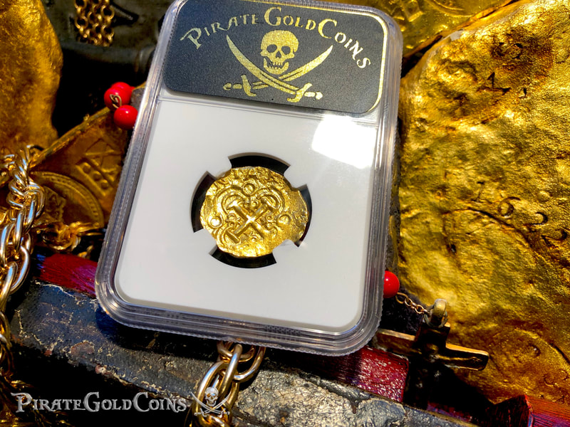 Colombia 2 Escudos 1694-1713 "1715 Fleet Shipwreck" NGC 62