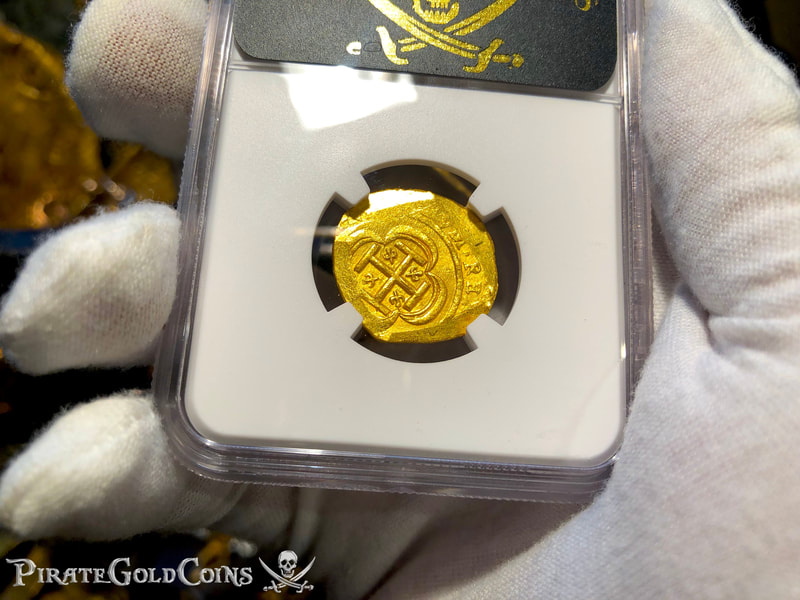 Mexico 2 Escudos 1714 "1715 Fleet Shipwreck" NGC 64 3