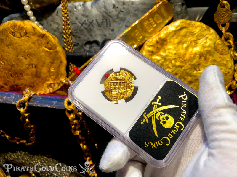 Spain 2 Escudos 1556-98 "Incredible Pirate Look" NGC 53 10