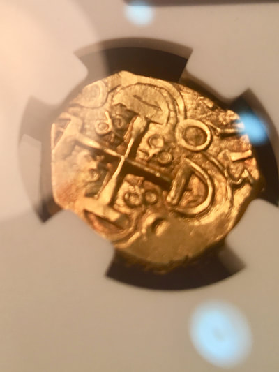 Colombia 2 Escudos 1713 "Finest Known - Dated!" 1715 Fleet Shipwreck  NGC 63 5