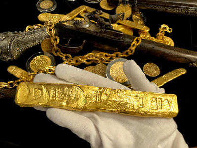 Exact Replica  22kt  Plated Atocha Shipwreck Gold Bar (We Have Real Exact Bar) 3