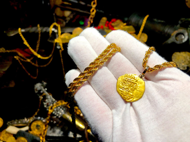Spain 2 Escudos 1610 "Dated" Pirate Gold Coins Jewelry Treasures 12