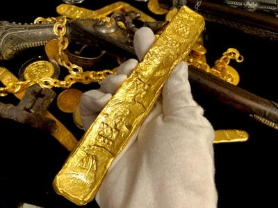 Exact Replica  22kt  Plated Atocha Shipwreck Gold Bar (We Have Real Exact Bar) 6