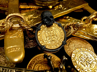 Skull Pendant  Mexico 1715  Royal Replica Shipwreck Jewelry Treasure Coin 2