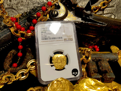 Colombia 1694-13 "1715 Plate Fleet Shipwreck" NGC 64 5