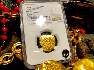 Colombia 1694-13 "1715 Plate Fleet Shipwreck" NGC 64 3