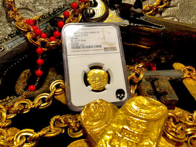 Colombia 1694-13 "1715 Plate Fleet Shipwreck" NGC 64 9