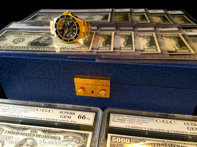 Gold Rolex Submariner w/ Black Face 12