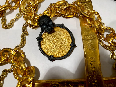 Skull Pendant  Mexico 1715  Royal Replica Shipwreck Jewelry Treasure Coin 6