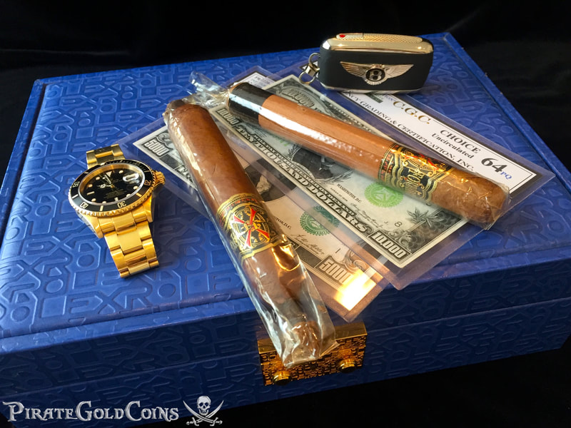 Gold Rolex Submariner w/ Black Face 16