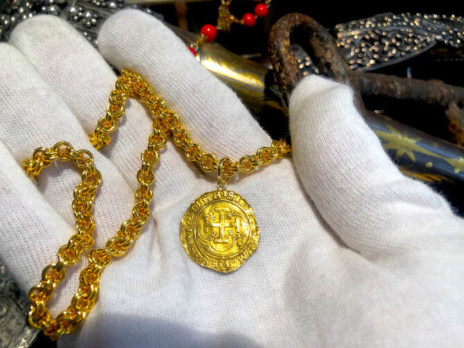 Spanish Gold Shipwreck Coin Jewelry 14