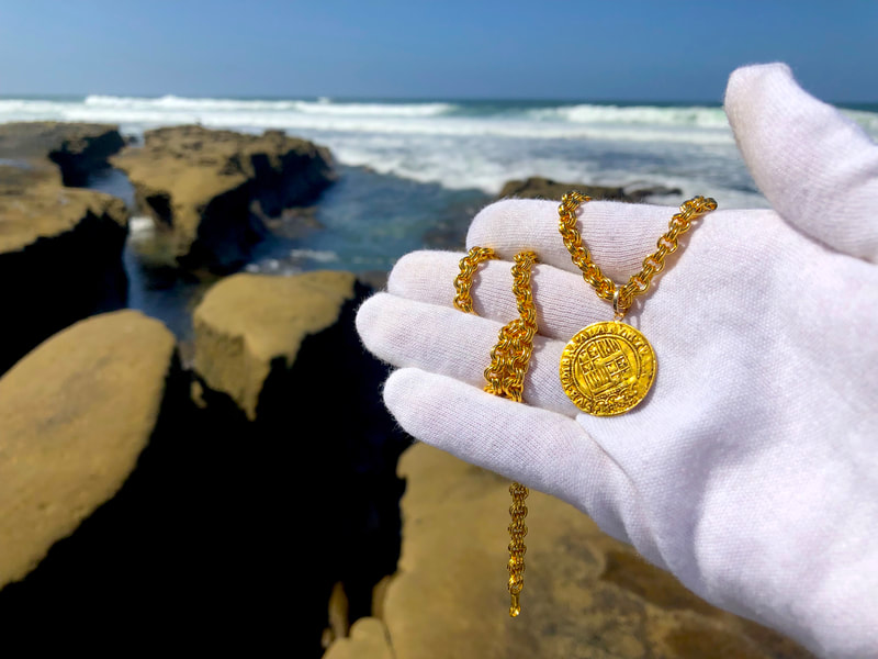 Spain Ducado 1590-93 "King & Queen" Pirate Gold Coins Jewelry Treasures 8