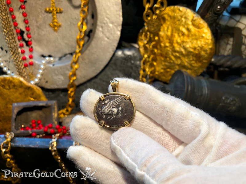 Akarnania "Pegasus | Athena" 350-330BC Ancient Jewelry Treasure