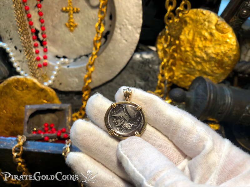 Akarnania "Pegasus | Athena" 350-330BC Ancient Jewelry Treasure 3